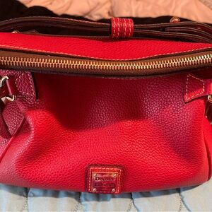 Dooney & Bourke red tassel bag